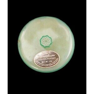 Vintage Pond’s Green Dreamflower Dusting Powder 5 oz Broken Seal Dream Flower